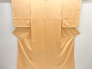 織柄一つ紋色無地着物